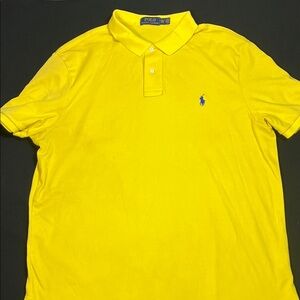 Polo by Ralph Lauren Men's Bright Yellow Polo Shirt